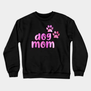 dog mom cute watercolour paws dog paw Crewneck Sweatshirt